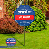 2er-Set ANNKE 10" Hochbelastbares Videoüberwachung Sign aus 100% Aluminium – Reflektierend & Wetterfest – Überwachungsschild für Haus, Garten & Grundstücksschutz